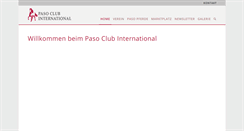 Desktop Screenshot of pasoclubinternational.com