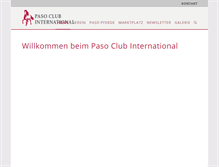 Tablet Screenshot of pasoclubinternational.com
